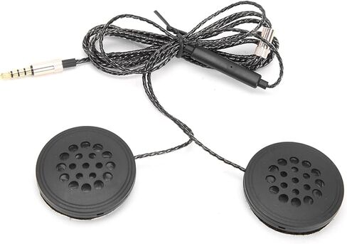 سماعات رأس سلكية من ASHATA، ستيريو عالمي بدون فقدان 3.5 مم سماعة صوت خوذة دراجة نارية مع مكبرات صوت مزدوجة، ميكروفون عالي الوضوح لإلغاء الضوضاء، التحكم في الخط in Kuwait