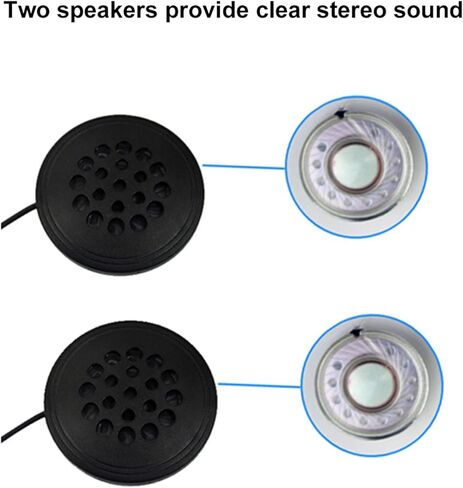 سماعات رأس سلكية من ASHATA، ستيريو عالمي بدون فقدان 3.5 مم سماعة صوت خوذة دراجة نارية مع مكبرات صوت مزدوجة، ميكروفون عالي الوضوح لإلغاء الضوضاء، التحكم في الخط in Kuwait