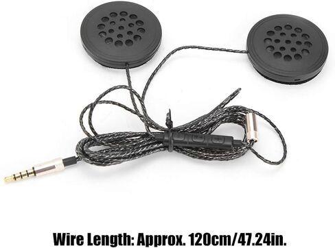 سماعات رأس سلكية من ASHATA، ستيريو عالمي بدون فقدان 3.5 مم سماعة صوت خوذة دراجة نارية مع مكبرات صوت مزدوجة، ميكروفون عالي الوضوح لإلغاء الضوضاء، التحكم في الخط in Kuwait