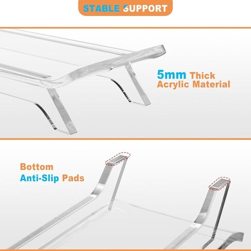 TXEsign Desktop Stand Holder for New Bose SoundLink Max Portable Speaker, Acrylic Speaker Holder Display Shelf Anti-Slip Base Mount Tabletop Speaker Stand (Transparent) in Saudi Arabia