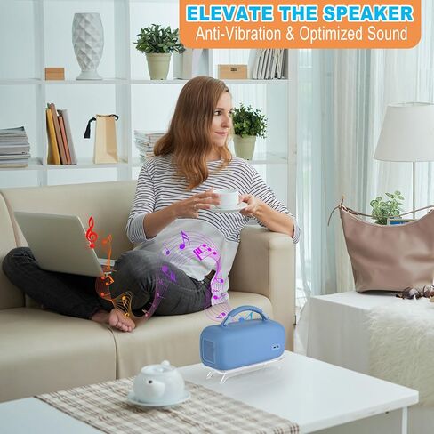 TXEsign Desktop Stand Holder for New Bose SoundLink Max Portable Speaker, Acrylic Speaker Holder Display Shelf Anti-Slip Base Mount Tabletop Speaker Stand (Transparent) in Saudi Arabia