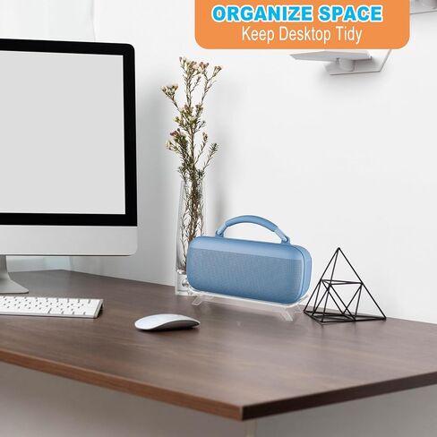 TXEsign Desktop Stand Holder for New Bose SoundLink Max Portable Speaker, Acrylic Speaker Holder Display Shelf Anti-Slip Base Mount Tabletop Speaker Stand (Transparent) in Saudi Arabia