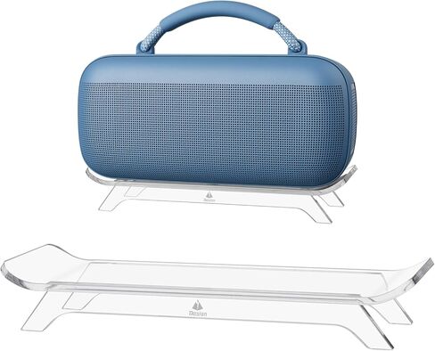 حامل حامل سطح المكتب من TXEsign لمكبر الصوت المحمول الجديد Bose SoundLink Max، حامل مكبر صوت أكريليك، رف عرض مضاد للانزلاق، حامل مكبر صوت على سطح الطاولة (شفاف) in Kuwait