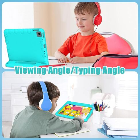 حافظة AVAWO للأطفال لجهاز iPad Air الجيل الخامس 2022/ الجيل الرابع 2020، حافظة iPad Air 10.9 - حافظة بمقبض خفيفة الوزن مقاومة للصدمات للأطفال الصغار الأولاد، أزرق in Saudi Arabia