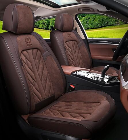 MM01 Seat Covers 5-Seater Full Set Suitable for Most Cars,Cars,SUV, Pickup Ttrucks, Airbags CompatibleCar Seat Cushion Protectors (Black) in Kuwait