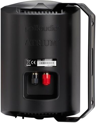 مكبرات صوت بولك اوديو اتريوم 4 خارجية مع صوت جهير قوي (زوج، أبيض)، متانة في جميع الأحوال الجوية، تغطية صوتية واسعة، نظام تثبيت قفل السرعة in Kuwait