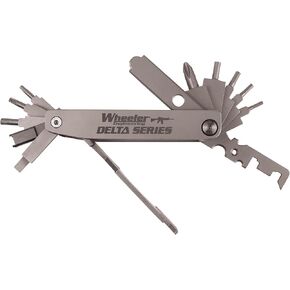 Wheeler Compact Multi-Tool for Tactical Rifles Gunsmithing Cleaning Rebuild and Maintenance with Nylon Belt Sheath for Convenient Carry
