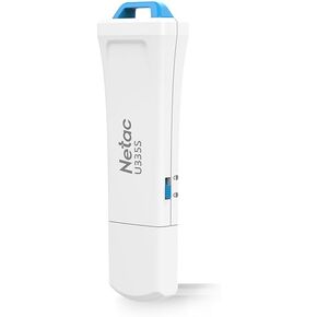 Netac 64GB USB 3.0 Flash Drive Up to 90MB/s Thumb Drive for Data Storage, Pen Drive Write Protection with Push-Pull Design Memory Stick for External Storage Data/Computer/PC/Laptop/Sound-U335S