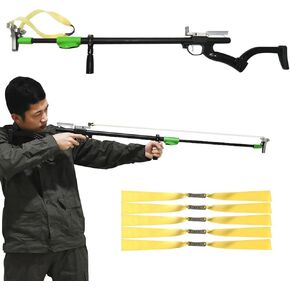 slingshots for Adults, Professional Slingshot Rifle for Hunting Telescopic Rod Laser Slingshot with 5 Replacement Bands, high Power Slingshot Catapult for Competition Practice