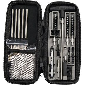 Smith & Wesson M&P Compact Rifle Cleaning Kit With Multiple Wire and Plastic Brushes for .22 and .30 Caliber Long Guns