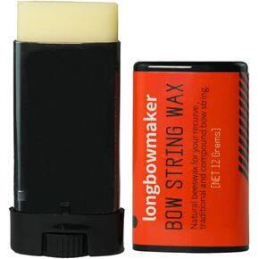 longbowmaker Archery Bow String Wax Natural Beeswax Protective Rail Lube Bowstring Maintenance Wax for All Bowstrings