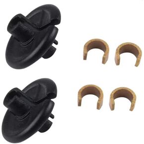 Yls Archery Slide-On Kisser Button (Pack of 2), The Ultimate Bowstring Kisser - Flexible Soft Comfort - 9/16" Diameter