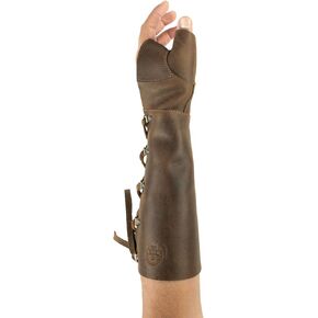 Archery Forearm Protector for Bow Shooting Practice, Arm Guard, Training, Cosplay, Full Grain Leather, Handmade Archer Accessories, Bourbon Brown