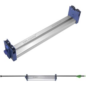 Arrow Spinner Tester Arrow Squaring Device for Shaft Straightness, Vane Tuning and Broadhead Spin, All Aluminum Construction Arrow Straightness Detector Tool