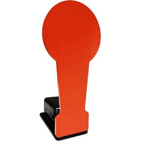 Atflbox 3/8" AR500 12.8'' Classic Popper Steel Shooting Target, 6'' Plate Auto Reset Target for Shooting Range, Suitable for Pistol, Rifle, Handgun, Shotgun, Rimfire