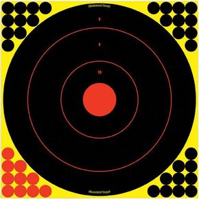 Birchwood Casey Shoot-N-C 17.25" Bull's-Eye Target - 12 Targets, Multi, One Size (BC-34186)