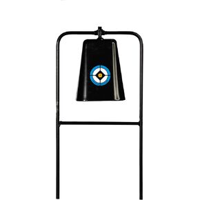 Do-All Outdoors Steel Cow Bell Shooting Plinking Target Rated for .22 Caliber , black