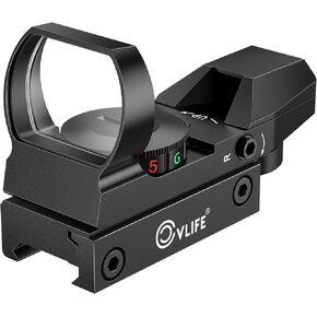 CVLIFE 1X22X33 Red Green Dot Gun Sight Scope Reflex Sight with 20mm Rail
