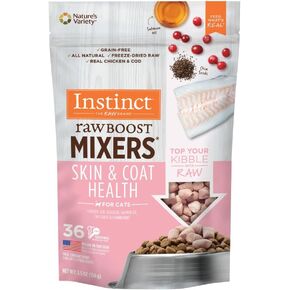 Instinct Raw Boost Mixers Freeze Dried Raw Cat Food Topper, Grain Free Cat Food Topper with Functional Ingredients 5.5 oz.