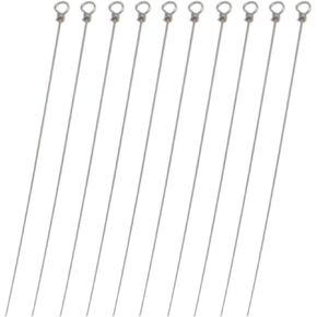 50PCS Fishing Spinner Stainless Steel Fishing Lure Making Supplies 160mm/6.3" Spinner Bait Wire for Freshwater or Saltwater Fishing