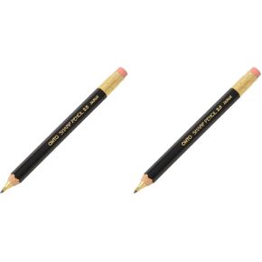 OHTO Mechanical Pencil Wood Sharp with Eraser 2.0, 2.0mm, Black Body (APS-680E-Black)