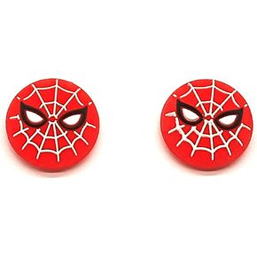 for PS5 PS4 PS3 Xbox 360 Xbox One Switch Pro Wii u Controller Silicone Thumb Grip Cap Joystick Thumbstick (Spider-Man)