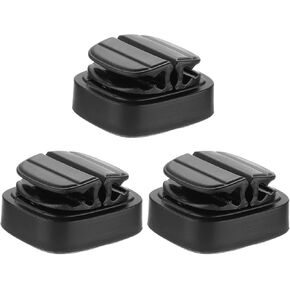 MECCANIXITY 3Pcs Cord Organizer Spring Cable Clip Holder, 3-in-1 Yellow Adhesive Adjustable Cord Cable Holder for Charging Cord, USB Wires, Car, Nightstand, Office