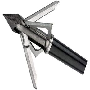 Muzzy Trocar HB Hybrid 4 Blade Broadhead, Silver
