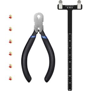 Zonon Bow String Nocking Points Pliers Strings Knock Set T Shape Bow Square Ruler Nocking Buckle Pliers Recurve Bow Turning Kit Archery