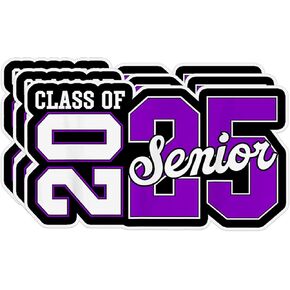 3Pcs Class of 2025 Stickers, Senior 2025 Decorations, Graduation 2025 Stickers for Laptop Water Bottle Phone Car Window Helmet Vinyl Stickers 3 Inches