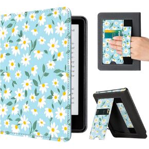 CoBak Case with Stand for Kindle Paperwhite - Durable PU Leather Cover with Auto Sleep Wake, Card Slot, Hand Strap Feature - Fits Kindle Paperwhite 11th Generation 6.8" Signature Edition 2021 Released