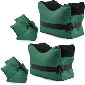 Twod Outdoor Shooting Rest Bags Target Sports Shooting Bench Rest Front & Rear Support SandBag Stand Holders for Gun Rifle Shooting Hunting Photography - Unfilled