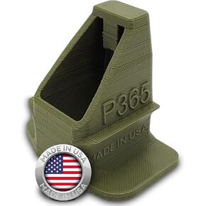 محمل المجلات لـ SIG Sauer P365 9mm - تحميل سهل بدون ألم - قبضة مريحة - ملحقات محمل السرعة - حواف كبيرة لتخفيف الإبهام