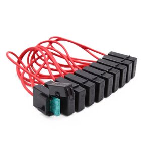uxcell 10pcs DC 12V-24V Automotive Inline Fuse Holder with 1pcs 30A Standard Blade Style Fuse