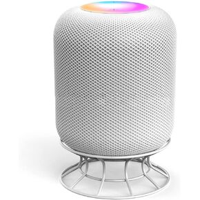 HUAYUWA White Mini Smart Speaker Table Stand Sound Box Support Audio Bracket Compatible with HomePod