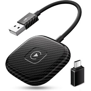 Wireless Carplay Adapter,Carplay Wireless Adapter Converts Wired to Wireless Carplay,2024 Upgraded Car Play Wireless Adapter Plug & Play,for Carplay Cars After 2017 & iOS 10+