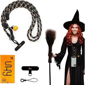 UHY Cell Phone Lanyard Crossbody Wrist Strap, Halloween themed Phone Lanyards for Around the Neck Wristlet Shoulder, Adjustable Crossbody Phone Strap for Car Keys Keychain Wallet Phone Case ID Badge