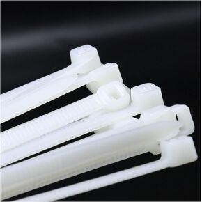 White zip ties 14 inch outdoor use uv resistant cable ties 100 pieces Tensile Strength 80 pounds plastic tie wraps
