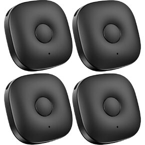 Tracker Air Tag 4 Pack, Bluetooth Tracker Works with Apple Find My (iOS Only), Waterproof, Replaceable Battery, Lost Mode, Smart Key Finder Item Locator for Bags, Keys, Suitcase