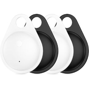Air Tags-4 Pack, Smart Tag Bluetooth Tracker Item Finder Locator with Keychain Ring Works with Apple Find My App(iPhone, iPad, Mac), Airtag Tracking for Kids Pets Keys Cars Bags Home Traveling Hiking