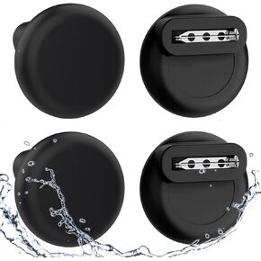 Waterproof AirTag Holder for Kids(4 Pack), Hidden Apple AirTag Holder with Safety Pin, Invisible Silicone Air Tag Tracker for Clothing, Luggage, Design for Family Travel(Starry, Camouflage)