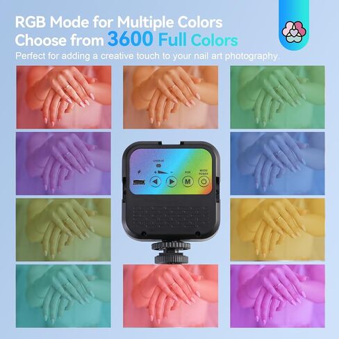إضاءة سيلفي LED من SAVILAND لصالون الأظافر للهاتف: مشبك محمول وقابل لإعادة الشحن على ضوء سيلفي للهاتف 3 أوضاع إضاءة و10 مستويات سطوع وإضاءة هاتف لأجهزة الكمبيوتر المحمول مسمار الفن Selfie Vlog in Kuwait