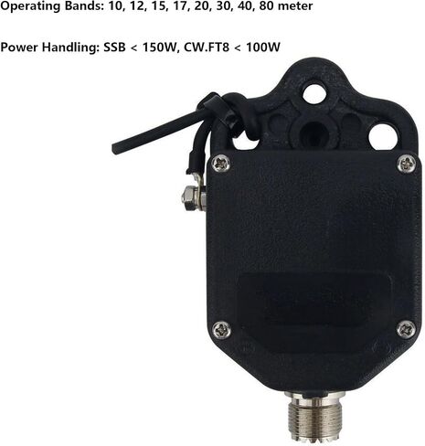JYR8010-150W End Fed Antenna 150W Shortwave Radio Antenna 4 Band 10m 12m 15m 17m 20m 30m 40m 80m Long Wire Antenna 1:64 Balun No Tuning in Kuwait