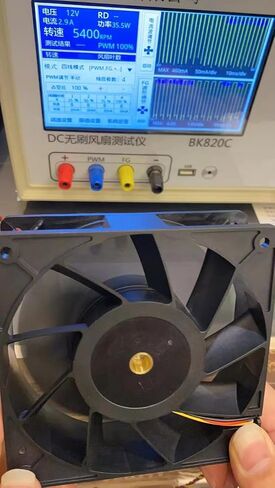 12038 PWM Cooling Fan 120mm 38mm DC 12V 4Pin High 230 CFM Brushless Dual Ball Bearing 5400RPM for Computer Case Server Workstation Cabinet in Kuwait