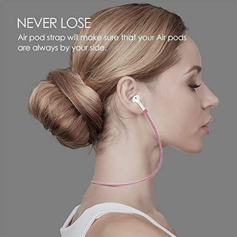 ملحقات Loirtlluy 4 في 1 ضد فقدان أجهزة Airpods، وحزام Airpods، وسلك مغناطيسي، وخطافات وأغطية للأذن متوافقة مع Airpods 1 & 2، وحامل حزام ساعة Airpods، أرجواني in Kuwait