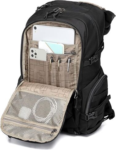 حقيبة ظهر Wotony التكتيكية للهجوم على الظهر Molle العسكرية في الهواء الطلق والمشي لمسافات طويلة والتخييم وحقيبة الظهر المقاومة للماء للرجال (أخضر جيشي، 25 لتر) in Kuwait