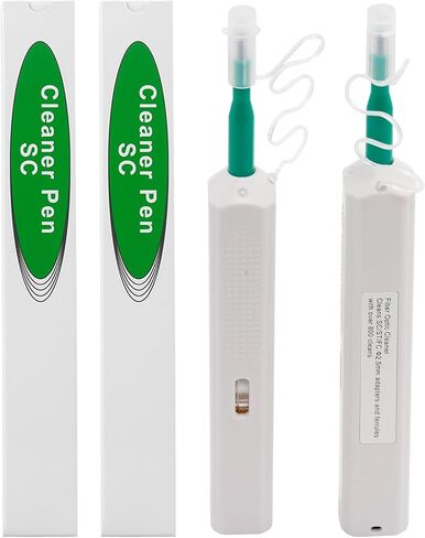 10 Pack Fiber Cleaner Pen Fiber Optic Cleaning Tools for 2.5mm SC/ST/FC Connector Optical Connector Cleaner Over 800 Cleans Fiber Endface & Optical Connector Cleans in Kuwait