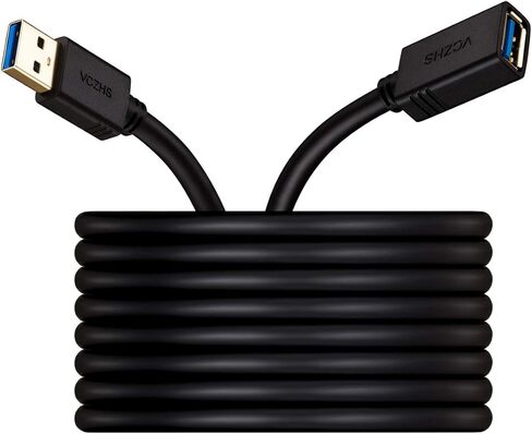 كابل تمديد USB VCZHS بطول 20 قدم - كابل تمديد USB 3.0 كابل تمديد USB ذكر إلى أنثى لمحرك فلاش USB، قارئ البطاقات، القرص الصلب، لوحة المفاتيح، الماوس، بلاي ستيشن، إكس بوكس، الطابعة، كاميرا الويب in Kuwait