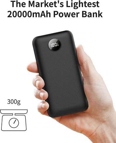 Lightest 5V 2A USB 20000mAh Heated Vest Battery Pack, Power Bank for Heated Jacket, Hoodies, Stadium Seats, Fast Recharging Portable Charge for Heated Clothing, Camping Chair (Black, 20000mAh) in Saudi Arabia