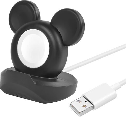 Charger Stand Compatible with Apple Watch Series Apple Watch Series Ultra2/Ultra/9/8/7/6/SE/5/4/3/2/1/SE,Cute Apple Watch Charger Stand,Compatible with Nightstand Mode (Not Include Charger) in Saudi Arabia